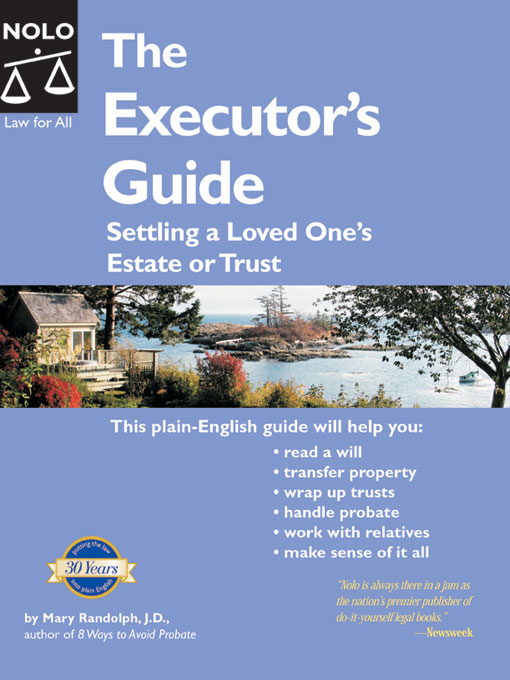 Title details for Executor's Guide by Mary Randolph - Available
